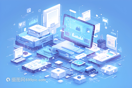 科技電腦設(shè)備的展示與計(jì)算機(jī)技術(shù)的創(chuàng)新開發(fā)